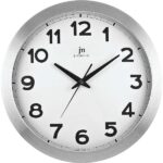 LOWELL Orologio da Parete al Quarzo ø 36 cm Cassa in Alluminio Satinato 14929