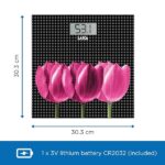 Laica PS1075, Bilancia da bagno con schermo LCD, Peso massimo 180 kg, Fiori Rosa - immagine 7