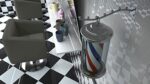 Lanterna Farol Barber Pole Palo del Barbiere per interno per parrucchiere - 15x35 cm - immagine 3