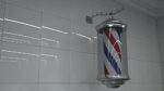 Lanterna Farol Barber Pole Palo del Barbiere per interno per parrucchiere - 15x35 cm - immagine 4