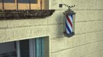 Lanterna Farol Barber Pole Palo del Barbiere per interno per parrucchiere - 15x35 cm - immagine 5