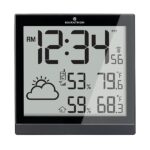 Marathon Atomic Home Weather Station con 3 sensori remoti interni/esterni | Sveglia digitale | Monitor di temperatura e umidità | Previsioni meteorologiche | Stazione meteorologica wireless