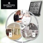 Marathon Atomic Home Weather Station con 3 sensori remoti interni/esterni | Sveglia digitale | Monitor di temperatura e umidità | Previsioni meteorologiche | Stazione meteorologica wireless - immagine 7