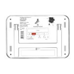 Marathon Orologio da parete Atomic di design | Orologio da parete digitale con temperatura interna, umidità e sveglia | 12/24 ore | Lunetta in acrilico lucido | Cornice di cristallo - immagine 7