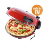 Melchioni Family | Bellanapoli, Forno pizza, Resistenza sopra e sotto, Doppio termostato, Piatto in pietra refrattaria 31cm di diametro reversibile e removibile, Maniglie, Timer, 1200W, 2 Palette - immagine 3