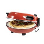 Melchioni Family | Bellanapoli, Forno pizza, Resistenza sopra e sotto, Doppio termostato, Piatto in pietra refrattaria 31cm di diametro reversibile e removibile, Maniglie, Timer, 1200W, 2 Palette - immagine 6