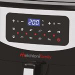 Melchioni Family | Friggitrice ad Aria ISABEL, Capacità 9L / 3kg, Display Touch Screen, Timer da 1 a 60 Minuti, 10 Programmi Preimpostati, 50-200°C, Contenitore Antiaderente, 1800 W - immagine 3