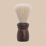 Nom Alfred - Pennello da barba con setole naturali, colore cenere scuro - immagine 3
