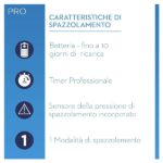 Oral-B Pro 1-750 Spazzolino Elettrico 1 Modalità di spazzolamento, UltraThin, Sensore di Pressione, Ideale per Denti Sensibili, Timer Professionale, 1 Testina, Idea Regalo, Bianco e Azzurro - immagine 5
