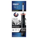 Oral-B Pro 3-3000 Spazzolino Elettrico 3 Modalità Di Spazzolamento, Sensore Di Pressione, Per Denti Sensibili 1 Testina, Batteria Litio Idea Regalo, Nero, ‎20.5 x 19.7 x 25.7 cm; 268 grammi - immagine 3