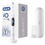 Oral-B iO 8 Go Electric Spazzolino Elettrico Puizia professionale Profonda,Intelligenza Artificiale,Micro-Vibrazioni, 1 Testina, Custodia Viaggio,Batteria Litio, Idea Regalo, Smart Modes, Bianco