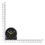 Orologio Sveglia Analogico Classico Braun con Funzione Snooze e Luce, Movimento al Quarzo silenzioso, Suono Sveglia Beep con crescendo, colore nero, modello BC01B. - immagine 3