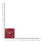 Orologio Sveglia Analogico Classico Braun da viaggio, dimensioni ridotte, Movimento al Quarzo silenzioso, Suono Sveglia Beep con crescendo, colore rosso, modello BC02R. - immagine 6