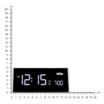 Orologio Sveglia Digitale Braun con Display LCD, Touchpad per Funzione Snooze, Funzione Quick Set, 4 Impostazioni di Luminosità, Segnale Acustico della Sveglia, Colore Nero, modello BNC016BKUK. - immagine 5