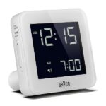 Orologio Sveglia Digitale Braun con Funzione Snooze, Display LCD Negativo, Funzione Quick Set, Segnale Acustico della Sveglia, in Bianco, modello BNC009WH. - immagine 3