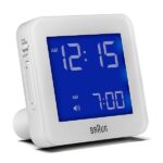 Orologio Sveglia Digitale Braun con Funzione Snooze, Display LCD Negativo, Funzione Quick Set, Segnale Acustico della Sveglia, in Bianco, modello BNC009WH. - immagine 5