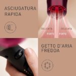 Panasonic EH-NA65-K825 Asciugacapelli 2000 W Stile Professionale con Tecnologia Idratante Nanoe, No Doppie Punte, No Crespo, Asciugatura Rapida e Delicata, Nero e Fucsia - immagine 4