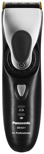 Panasonic ER-1611 K Tagliacapelli Professionale, Nero/Argento