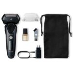 Panasonic ES-LT68-K803 - Rasoio elettrico da uomo, con testina a 3 vie con motore lineare, lama lunga inclusa, colore: Nero - immagine 3