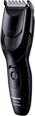 Panasonic Er-Gc20-K503 Tagliacapelli con Taglio 3-21 mm in 7 Step, Nero
