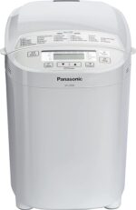 Panasonic SD-2500WXE Macchina per il Pane, 10 Impasti, modalità Senza Glutine, Marmellata e Composte, 3 Dimensioni di Pane, Design Compatto e Lineare, 150 W, 60 Decibel, Bianco