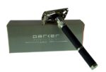 Parker 96 - Daytona, Rasoio di sicurezza, finitura nichel placcato, colore: Nero - immagine 4