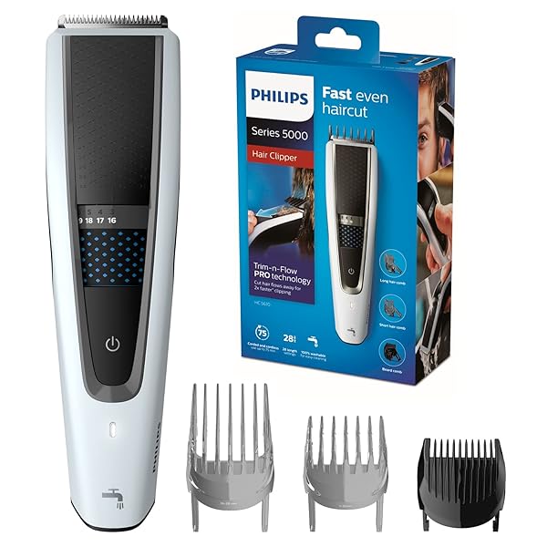 Philips-HAIRCLIPPER-Series-5000-HC561015-tagliacapelli-B07PDN68DV Philips HAIRCLIPPER Series 5000 HC5610/15 tagliacapelli - immagine 1