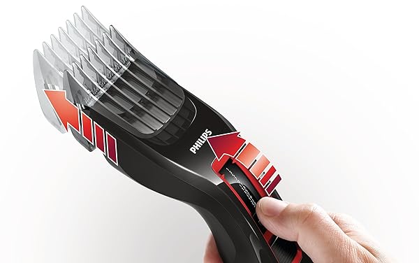 Philips HC3420/15 Serie 3000 Tagliacapelli, Cordless, 13 Lunghezze, Lame DualCut, Nero - immagine 4