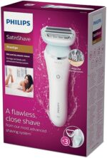 Philips Rasatura Femminile Philips SatinShave Prestige Rasoio Elettrico Wet & Dry BRL160/00 (3 Accessori) - immagine 7