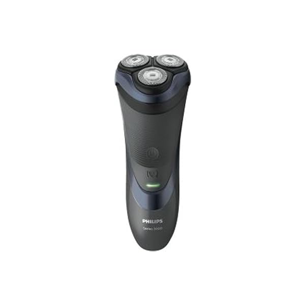 Philips-S353006-Rasoio-Elettrico-per-rasatura-a-secco-Serie-3000-Lame-ComfortCut-Testina-Flessibile-a-4-Direzioni-f-B07B3QH6GX Philips S3530/06 Rasoio Elettrico per rasatura a secco, Serie 3000, Lame ComfortCut, Testina Flessibile a 4 Direzioni, fino a 50 Minuti di Uso senza Filo, Nero/Blu - immagine 1