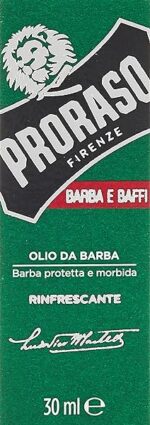 Proraso Olio Barba Rinfrescante, 30ml, Olio da barba uomo nutriente dalla profumazione fresca e balsamico, Ideale per barba lunga, Made in Italy - immagine 3