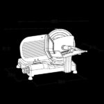 RGV Luxury Italia 22 GL-R Elettrico 140 W Alluminio Grigio Affettatrice - Affettatrice (Aluminio, Grigio, 480 mm, 345 mm, 310 mm, 11 kg) - immagine 4