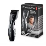 Remington Regolabarba 9 lunghezze, Tagliacapelli corti, Rifinitore di Precisione, Lama acciaio rivestite in Ceramica, Ricaricabile/ Rete, MB320C