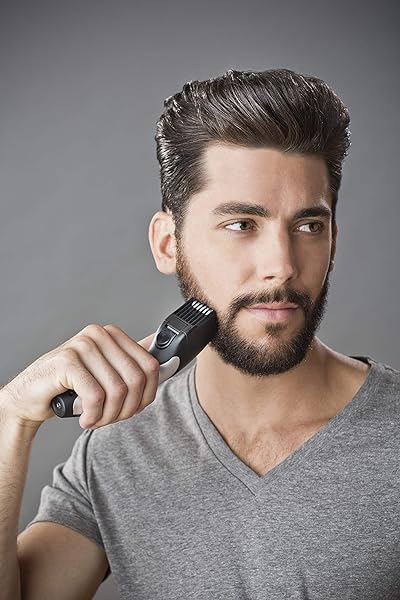 Remington Regolabarba 9 lunghezze, Tagliacapelli corti, Rifinitore di Precisione, Lama acciaio rivestite in Ceramica, Ricaricabile/ Rete, MB320C - immagine 4