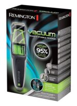 Remington Regolabarba, Tagliacapelli uomo, 12 lunghezze (0.5-18mm)+1 pettine regolabile+1 accessorio rifinitore, Batteria al Litio, Tecnologia Vacuum cattura il 95% dei peli, Ricaricabile/Rete,MB6850 - immagine 3