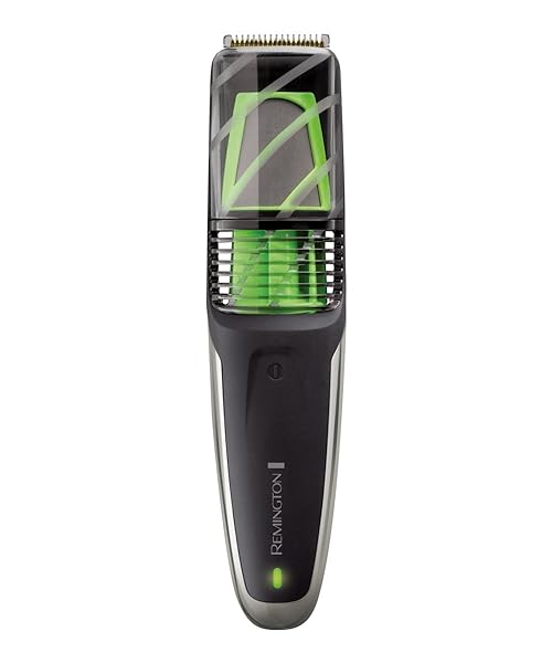 Remington Regolabarba, Tagliacapelli uomo, 12 lunghezze (0.5-18mm)+1 pettine regolabile+1 accessorio rifinitore, Batteria al Litio, Tecnologia Vacuum cattura il 95% dei peli, Ricaricabile/Rete,MB6850 - immagine 4
