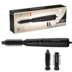 Remington, Spazzola ad aria, Asciugacapelli, 2 Spazzole accessorio: capelli lunghi 25 mm o corti 19 mm, 2 velocità + 2 temperature, Blow Dry & Style Caring 400, AS7100