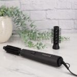 Remington, Spazzola ad aria, Asciugacapelli, 2 Spazzole accessorio: capelli lunghi 25 mm o corti 19 mm, 2 velocità + 2 temperature, Blow Dry & Style Caring 400, AS7100 - immagine 6