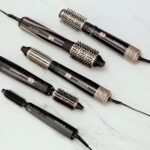 Remington, Spazzola ad aria, Asciugacapelli, 2 Spazzole accessorio: capelli lunghi 25 mm o corti 19 mm, 2 velocità + 2 temperature, Blow Dry & Style Caring 400, AS7100 - immagine 9