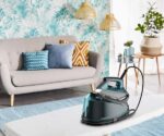 Rowenta DG7623 Compact Steam Pro, Ferro da Stiro con Caldaia, Pressione Fino a 6.3 Bar, Getto di Vapore Potente, 1.1 Litri, Tecnologia Eco Intelligence, Igienizzante, Verde Acqua - immagine 3
