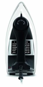 Rowenta FS3010 Roma Alu Ferro da Stiro a Secco, Piastra in Alluminio, Potenza 1200 W, Nero - immagine 3