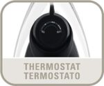 Rowenta FS3010 Roma Alu Ferro da Stiro a Secco, Piastra in Alluminio, Potenza 1200 W, Nero - immagine 5