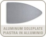Rowenta FS3010 Roma Alu Ferro da Stiro a Secco, Piastra in Alluminio, Potenza 1200 W, Nero - immagine 6