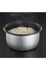 Russell Hobbs Cuociriso, Ciotola Antiaderente, 14 tazze, 1000 W, 5 L, Vassoio Pesce e Verdure, Acciaio Inox, Spatola e misurino inclusi, MAXICOOK 23570-56 - immagine 9