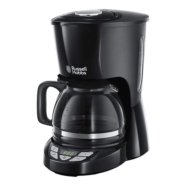 Russell-Hobbs-Macchina-caffe-americano-Spegnimento-automatico-antigoccia-portafiltro-rimovibile-e-lavabile-fino-a-1-B01B0YQV66 Russell Hobbs Macchina caffè americano, Spegnimento automatico, antigoccia, portafiltro rimovibile e lavabile, fino a 10 tazze, 1.25 L, 975 W, TexturePlus Black, 22620-56 - immagine 1