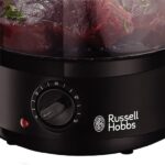 Russell Hobbs Vaporiera, Multicottura, 7 L, 3 Piani cottura, 500 ml serbatoio, Compatta, Matte Black, 26530-56 - immagine 4