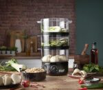 Russell Hobbs Vaporiera, Multicottura, 7 L, 3 Piani cottura, 500 ml serbatoio, Compatta, Matte Black, 26530-56 - immagine 6