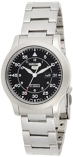 Seiko-Orologio-Analogico-Automatico-Uomo-con-Cinturino-in-Acciaio-Inox-SNK809K1-B000IEPFCG Seiko Orologio Analogico Automatico Uomo con Cinturino in Acciaio Inox SNK809K1 - immagine 1