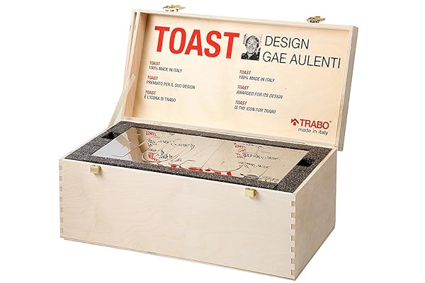 Trabo-B2244-GAE-Aulenti-design-tostapane-in-acciaio-INOX-rosso-B0050IHZR8 Trabo B2244 GAE Aulenti design tostapane in acciaio INOX, rosso - immagine 1