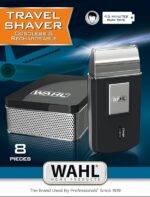 WAHL Travel Shaver Rasoio elettrico senza fili e ricaricabile per uomini, ottimo per i viaggi, per tagliare i capelli e la barba, compatto e portatile - immagine 5